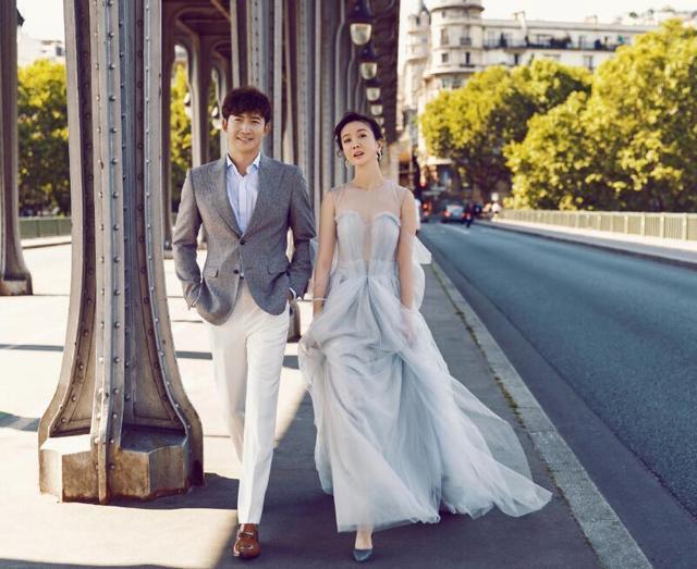 男演员王阳公开婚讯晒婚纱照大秀恩爱, 老婆同为上戏毕业的演员