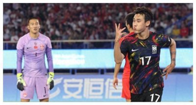 ​韩国男足轻松战胜中国男足，实力对比明显，国足失利不意外