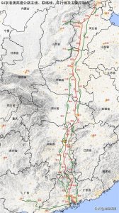 ​G4京港澳高速公路主线、联络线、并行线及主要控制点示意图