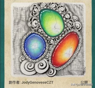 9张国外宝石禅绕画图样,值得拥有