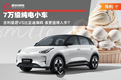 7万级纯电小车 吉利星愿VS比亚迪海鸥 谁更值得入手?