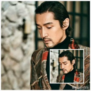 男神胡歌换新发型了!卷发背头造型好酷,好帅,我好喜欢