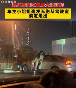 晚风撩动黑长发,姐开奥迪掀半挂,网友回复:颜之有理,支持美女