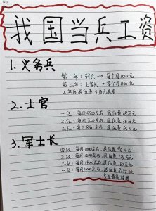 ​看完当兵工资，或许对于普通人来说当兵是一个最好的出路！