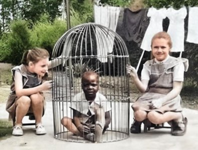 百年前,美国“人类动物园”罕见影像,土著人根本没有尊严可言!