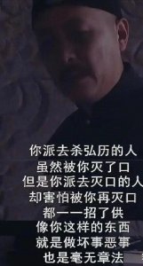 ​《雍正王朝》中雍正说弘时做坏事毫无章法，做坏事还需要有章法？