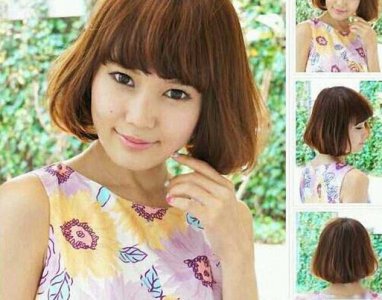 清纯可爱的蘑菇头发型 既卖得了萌又显时尚个性