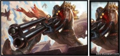 lol怪物猎人系列皮肤一览 lol新皮肤野兽猎手德莱文插画