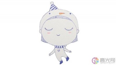 小娃娃简笔画画法步骤,小娃娃简笔画步骤图