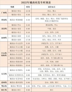 ​最新！廉江城南客运站发车时刻表来了