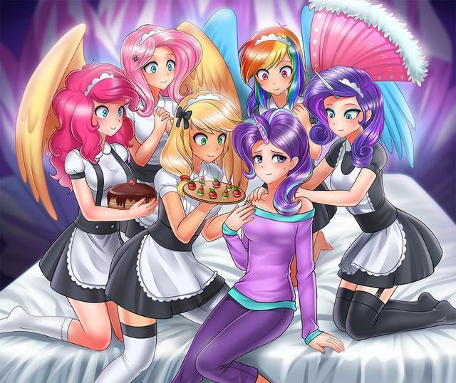 彩虹小马,小马宝莉图片,第三张全家福,怎么感觉没看到紫悦