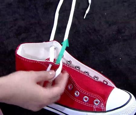 高帮鞋怎么穿,高帮鞋应该怎么穿,白色的,有鞋带?图3