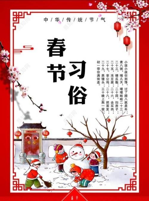 关于春节的习俗有什么