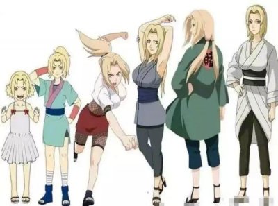 ​火影忍者：女忍者从小到大，你最喜欢谁小编个人喜欢太子妃多点噢