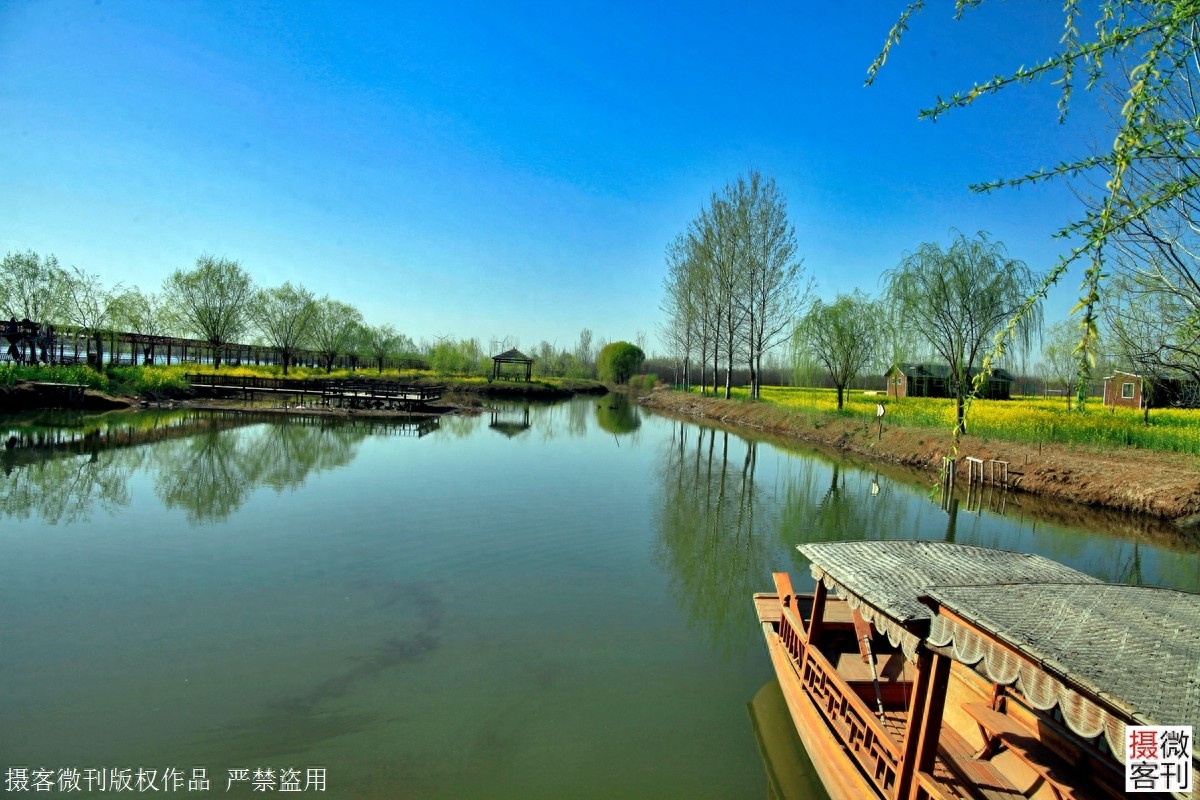 鹤鸣湖吸引众多珍惜水鸟栖息,被称鹤壁后花园