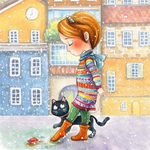 ​充满童趣的彩铅手绘儿童插画，丰富的色彩，温暖的画面，太治愈了